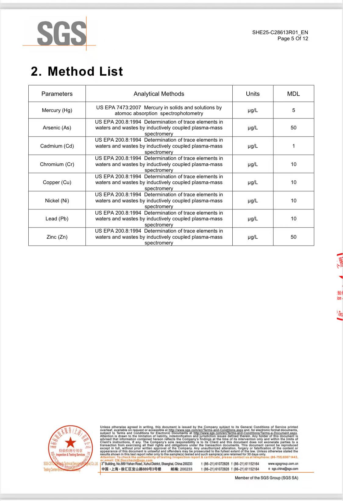 SGS Report Page 5