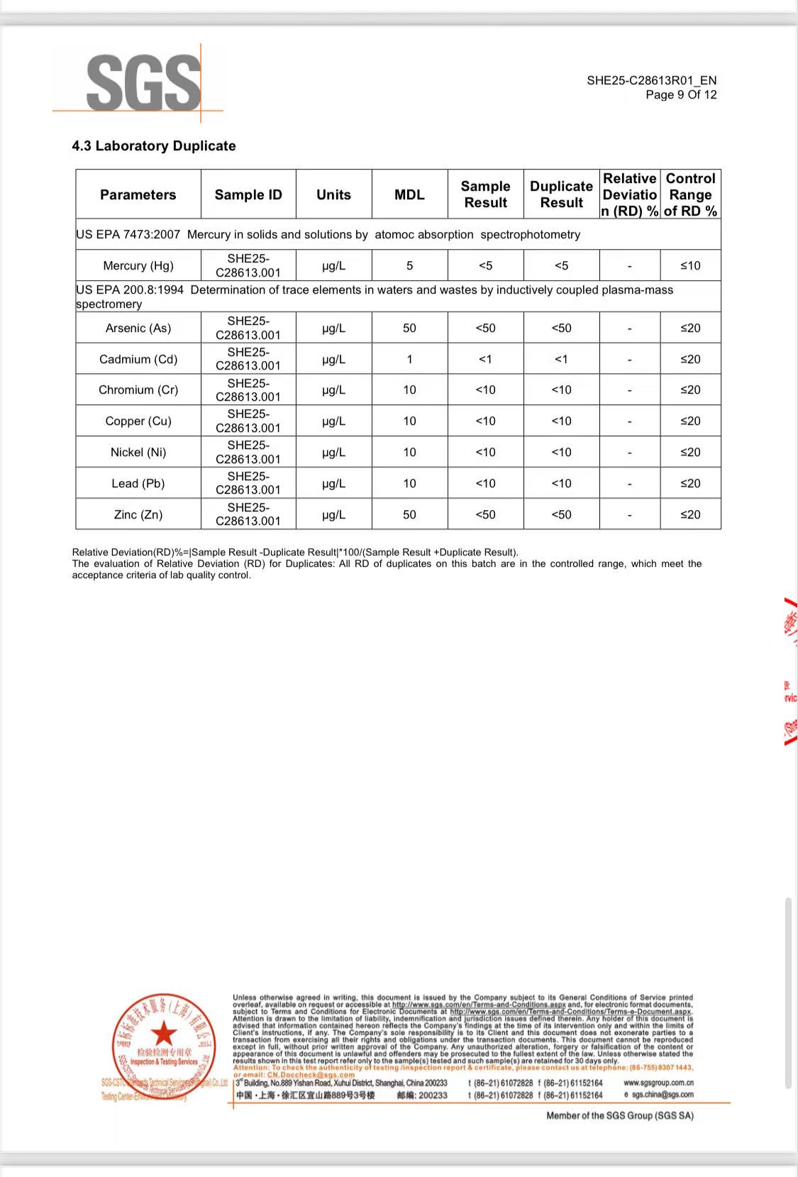 SGS Report Page 9