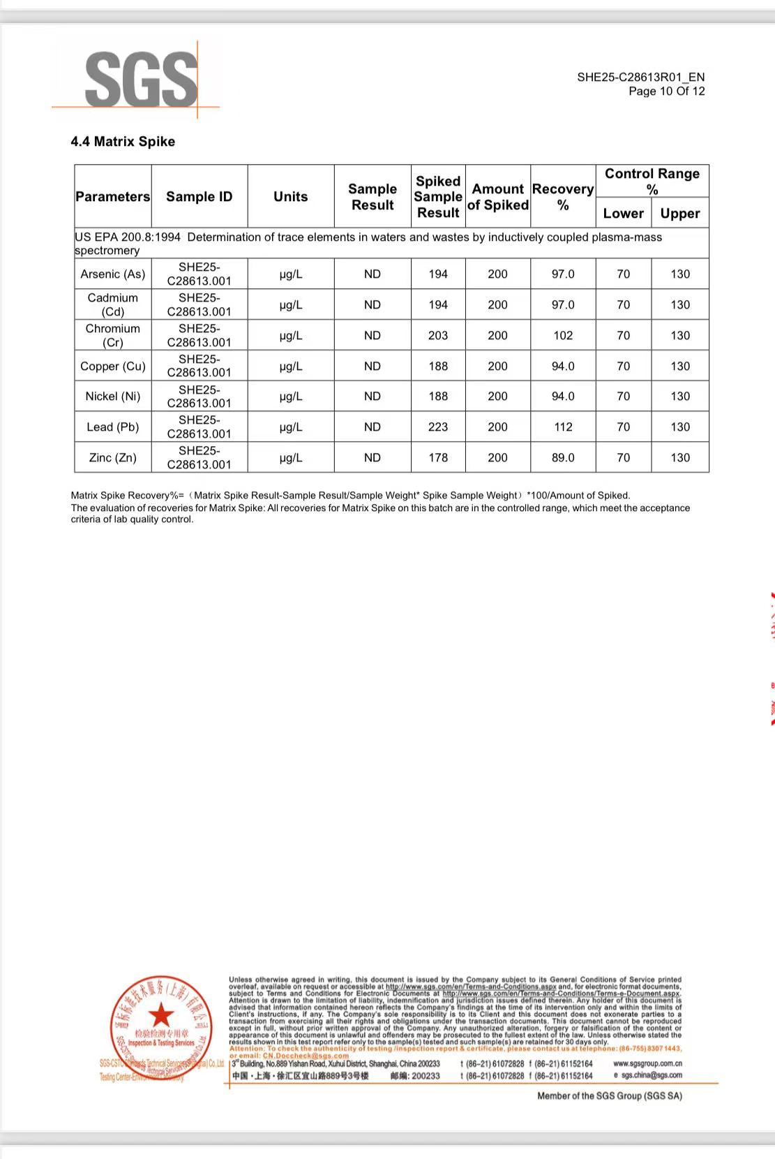 SGS Report Page 10